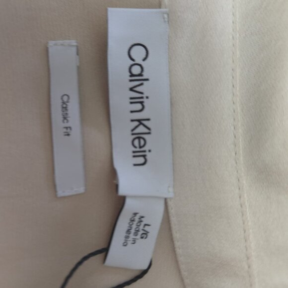 Calvin Klein pale gold blouse, classic fit, large size - Picture 4 of 9
